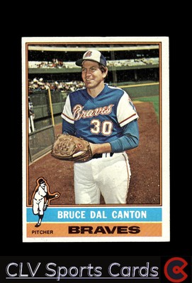 Baseball sports Topps Bruce Dal Canton Atlanta Braves Near Mint or Better