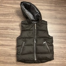 ZARA BOYS Black Warm Hooded Puffer Vest 100 Polyester Size 5 110 cm 
