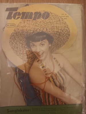 Tempo june 1952 danish magazine nr 23 vtg