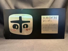 Abstract Wall Art Plaque by Emaus Benedictine Monks of Cuernavaca Mexico 1970's