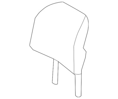 Genuine Ford Headrest Cover And Pad FA1Z-58611A08-AC
