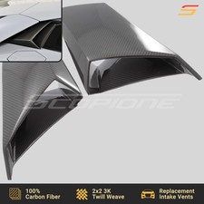 Ventilaciones de admisión de aire de ventana lateral de fibra de carbono Scopione para Lamborghini Aventador