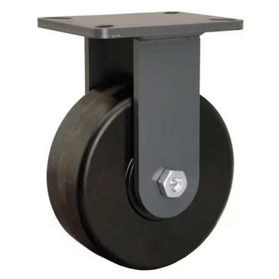 Hamilton R-Ch-83Ph Plte Caster, Rgd, Phenolic, 8 In., 3000 Lb.