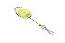 Durable 832704 Jojo Style Retractable Reel Clip with Spring Clip - Yellow , Pack