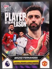 Bruno Fernandes 2025-26 Premier League Topps Now #210 Player of Season PR: 3606