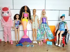 BARBIE dolls bundle 51 - Mermaid Surf Ken Wheelchair Skipper Llama Extra Looks 3