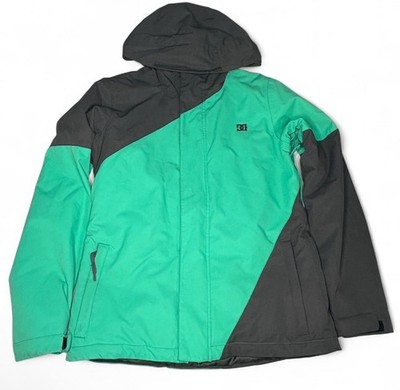 DC SHOES WINTER SNOWBOARD JACKET MENS SIZE SMALL FULL ZIP HOODED WATERPROOF