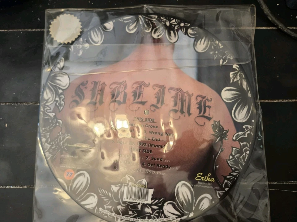SUBLIME  Self Titled PICTURE DISC Limited Edition LP Vinyl Record (NEVER PLAYED) - Image 4 of 4