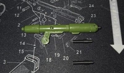 Transformers G1 Roadbuster Non-functional Missile Launcher With 3D Printed Tips