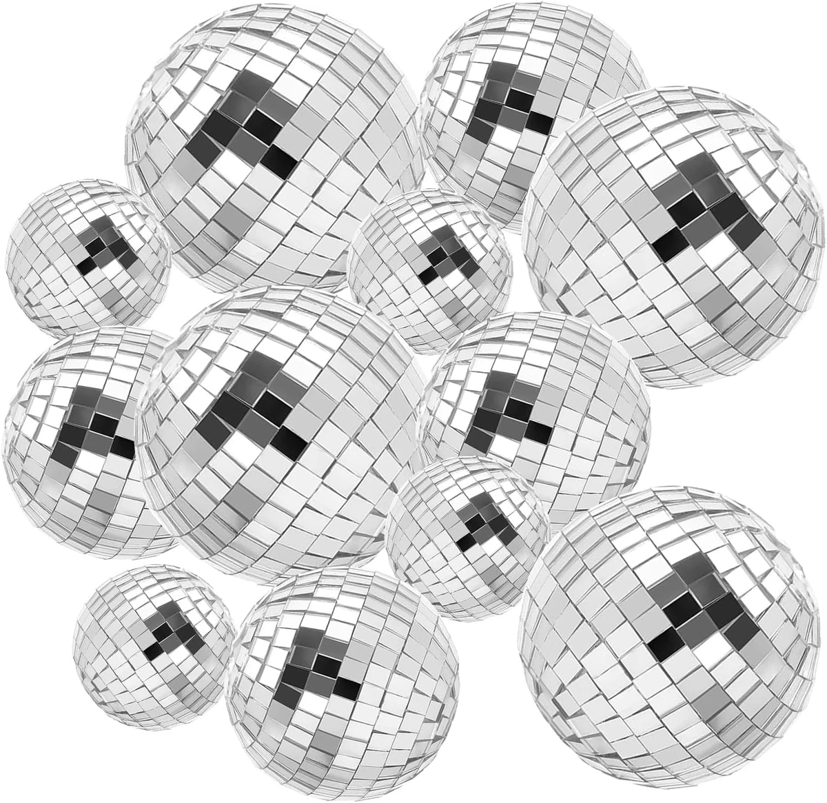 Mini Discoballen Groen - 3cm - 12 Stuks - Kerstmis Decoratie