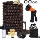 Expandable Garden Hose - 100FT (30M) Copper Bullet with 10 Function Spray Nozzle
