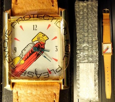 THE ROCKETEER Wrist WATCH 1991 DISNEY Cable Channel Mail-In PREMIUM NM MIP, (03)