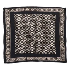 Hand Dyed Batik Bandana, Black Horn Beetle, Palm Tree, Men's Bandana