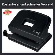 VON Leitz Locher, F&uuml;r 20 Blatt, Anschlagschiene mit Formatangaben B&uuml;ro Schule