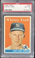 1958 TOPPS #320 WHITEY FORD New York Yankees PSA 8 NM-MT