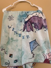 Vintage Disney Winnie The Pooh Flat Sheet Full Size Bed