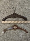 Lot of 11 Vintage Wooden Clothes Hangers Monogram G 17.75” Closet Display Decor — photo 7