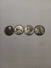 Lot Of 4 1943 Steel Wheat Pennies