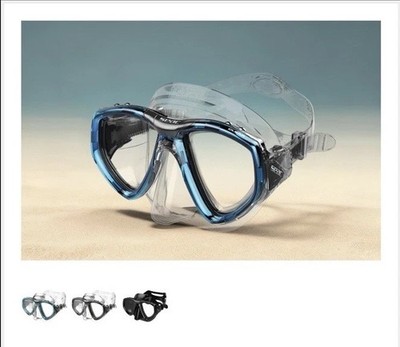 SEAC Clear Scuba Snorkeling Mask Tempered Glass Lens Anti-Fog Technology