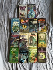 Vintage Science Fiction Paperback Book Lot 14 Heinlein Haldeman Ellison DAW PB