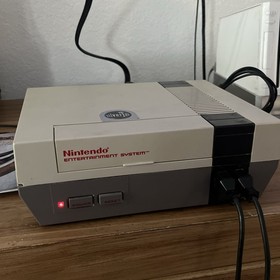 Authentic Nintendo (NES) Lot Of 18 Games, 2 Consoles, 4 Controllers And More