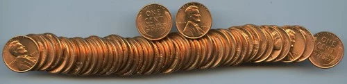 1958 P Lincoln Wheat Cent  Uncirculated Roll #50  * No Reserve *