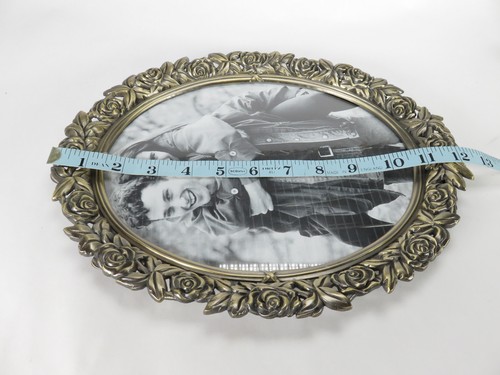 Photo Frame 'ANTIQUE BRASS' Floral Design 8 x 10 by Crown Court. New in Open Box - Picture 16 of 24