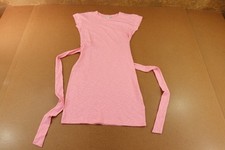 J Crew Womens Size XXS Pink Short Sleeve Knit Tie-Waist Mini Dress NWT