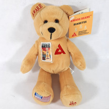 Timeless Toys Teddy Bear DIABETES AWARENESS USPS Postage Stamp 8.5" w/Tags