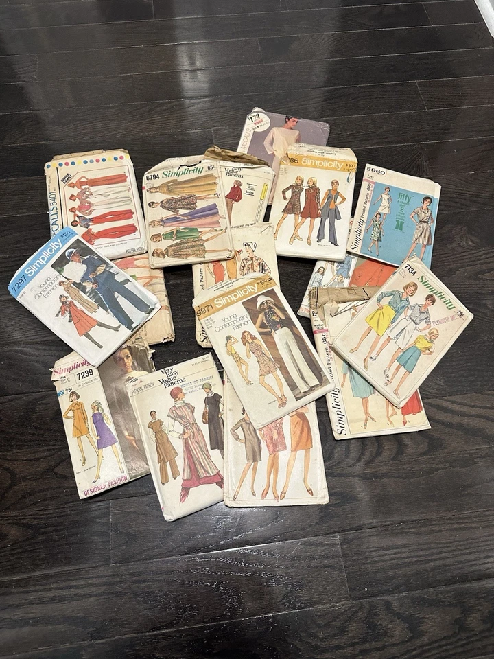 15 Vintage sewing pattern 50s 60s 70s Simplicity Butterick Vogue Style McCalls - Image 2 of 4