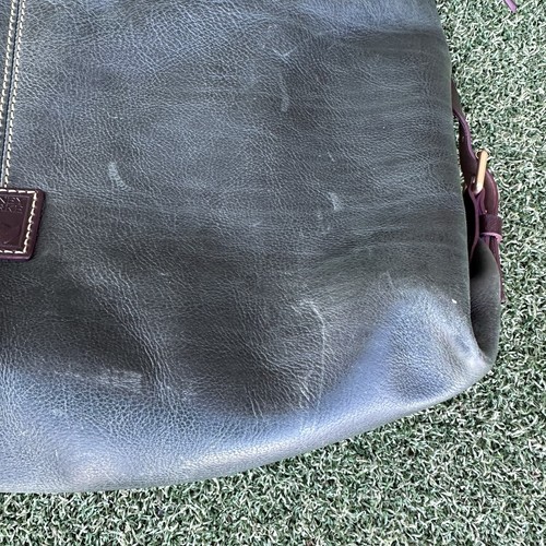 Dooney & Bourke Florentine Leather Twist Sac Shoulder Bag Natural Handbag - Picture 3 of 13