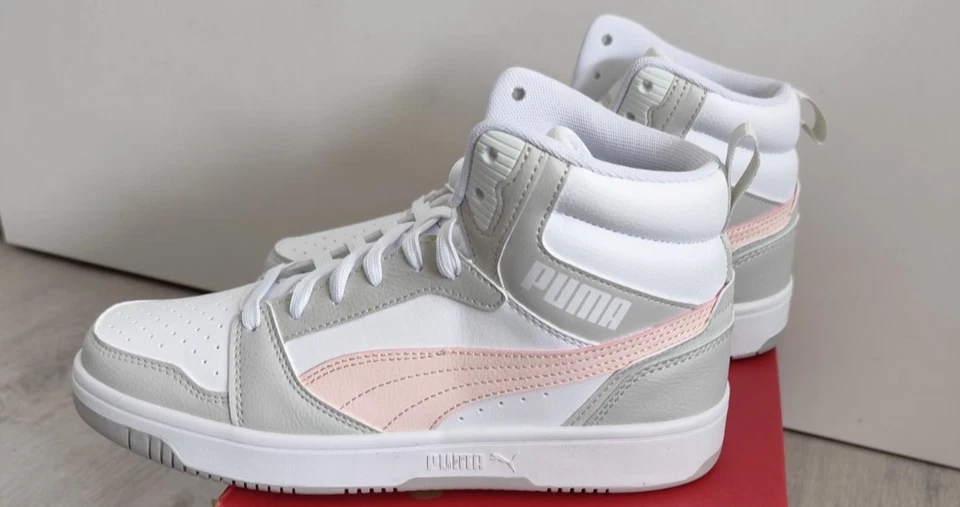 Puma Rebound V6 Mid Jr - Mid Cut Sneaker - Damen Sportschuhe - Basketball - neu - Bild 4 von 4