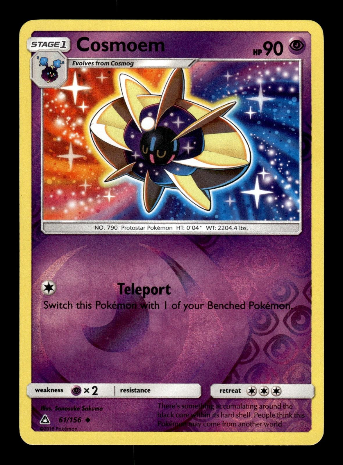 Cosmoem 61/156 Uncommon Ultra Prism Pokemon Reverse Holo Near Mint