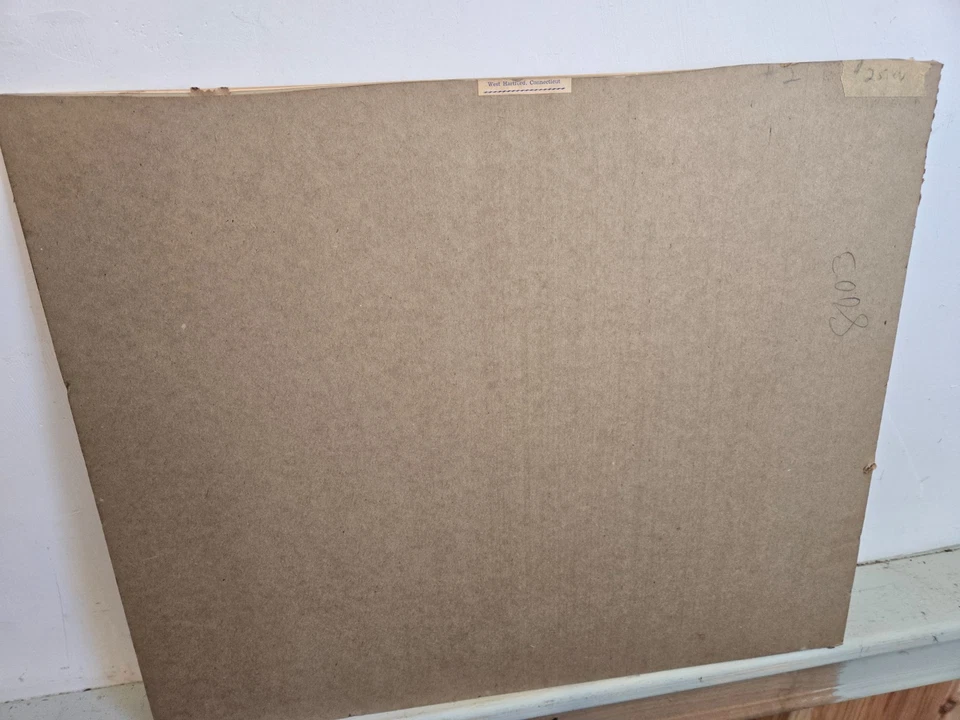 Vintage Abstract Expressionism Watercolor Signed Sara Rosendale 1960 New England - Image 3 of 4