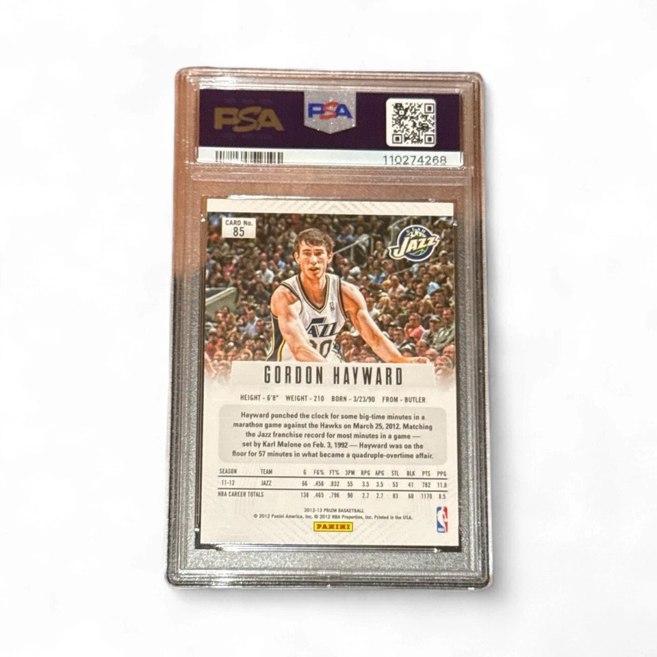 2012-13 Panini Prizm Гордон Хейворд зеленый призма PSA 9 1-й год призма - Изображение 2 из 2