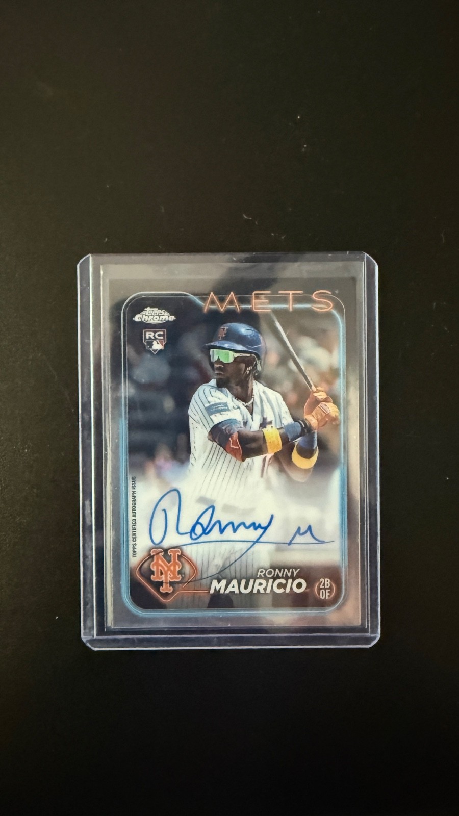 2024 Topps Chrome - Rookie Autographs Ronny Mauricio #RA-RM Refractor /499 (AU,