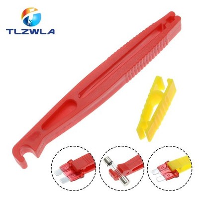 2PCS Mini Blade Fuse Puller Tool Car Auto Fuse Extractor Removal Clip Holder
