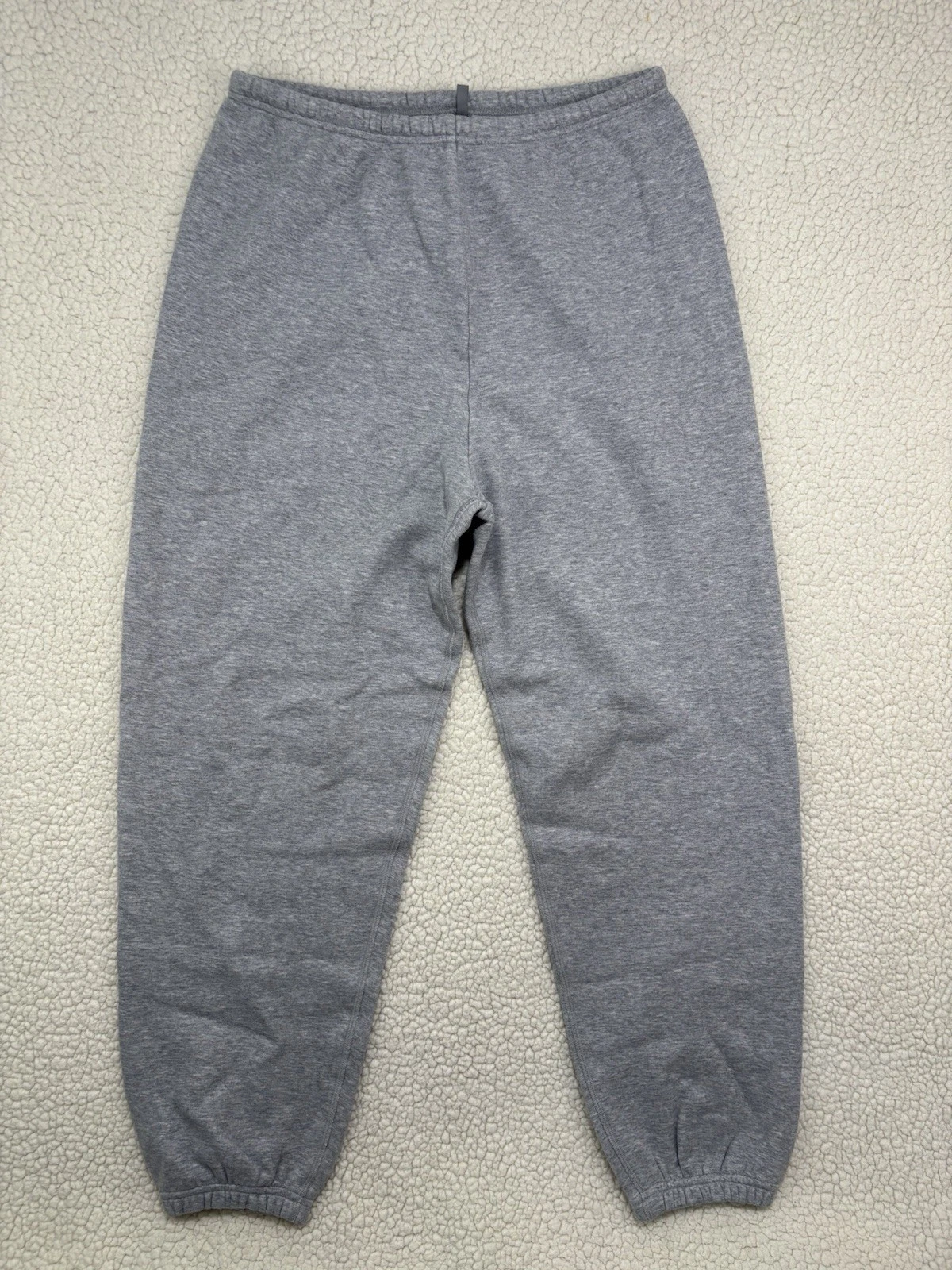 SKIMS Cotton Fleece Jogger Lounge Sweatpants Womens L Light Grey Baggy Tapered