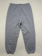 SKIMS Cotton Fleece Jogger Lounge Sweatpants Womens Sz Large Grey Baggy Tapered