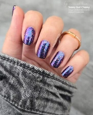 Color Street Nail Strips ~ SASSY BUT CLASSY ~  Glitter LIMITED EDITION PURPLE