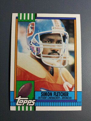 SIMON FLETCHER 1990 TOPPS FOOTBALL Card # 39 C1926