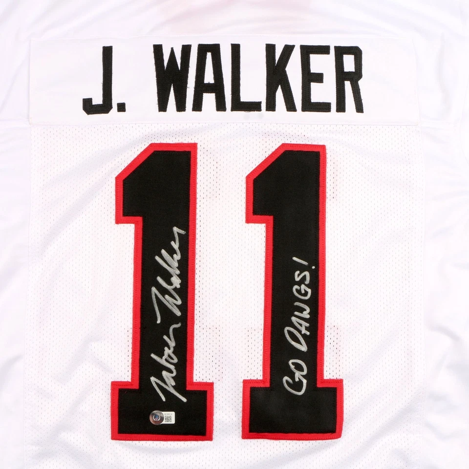 Camiseta firmada por Jalon Walker Georgia Bulldogs Beckett Foto 2 de 3