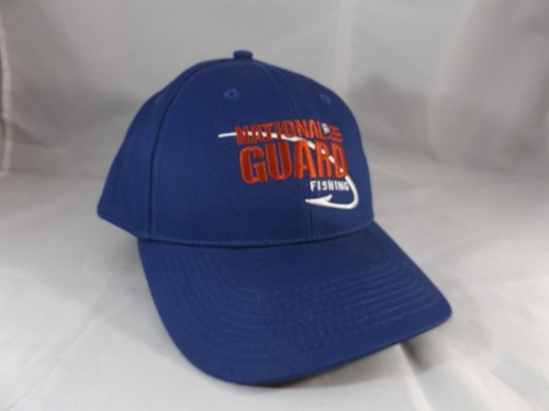National Guard Fishing Cap Hat Head To Toe Hook & Loop Embroidered USA Made Flag