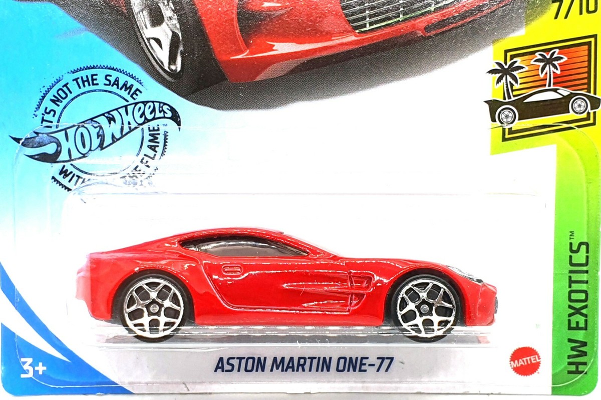Hot Wheels Red Aston Martin One-77 Kids Diecast Model Toy
