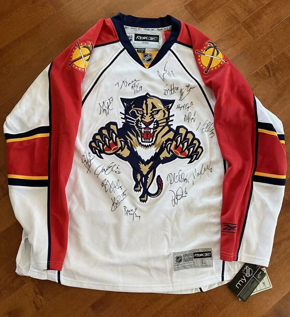 Florida Panthers RbK Jersey Team signed Size L