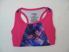 DANSKIN NOW GIRLS PRINTED BRA TOP, SIZE XS 4-5 ,B-38