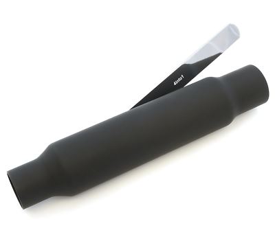 Shorty Muffler - Flat Black 12'' Honda Kawasaki Suzuki Yamaha Cafe Bobber Chopper