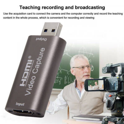 USB3.0 60fps HDMI Video Capture Card 4K Grabber Record for DVD Recording Live RF