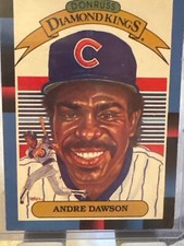1987 Leaf Donruss Diamond Kings Andre Dawson #9 Baseball Card Chicago Cubs HOF