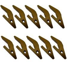 10 pk U43792 2740W23  23 230 Series Backhoe Bucket Tooth Adapter for Deere, Case